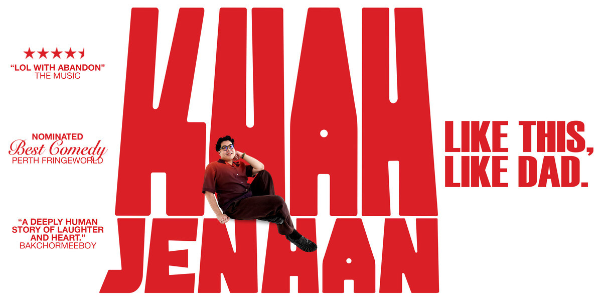 LIKE THIS, LIKE DAD (STILL)–Image of the poster, it has the title Like This, Like Dad, and Kuah Jenhan's name.
