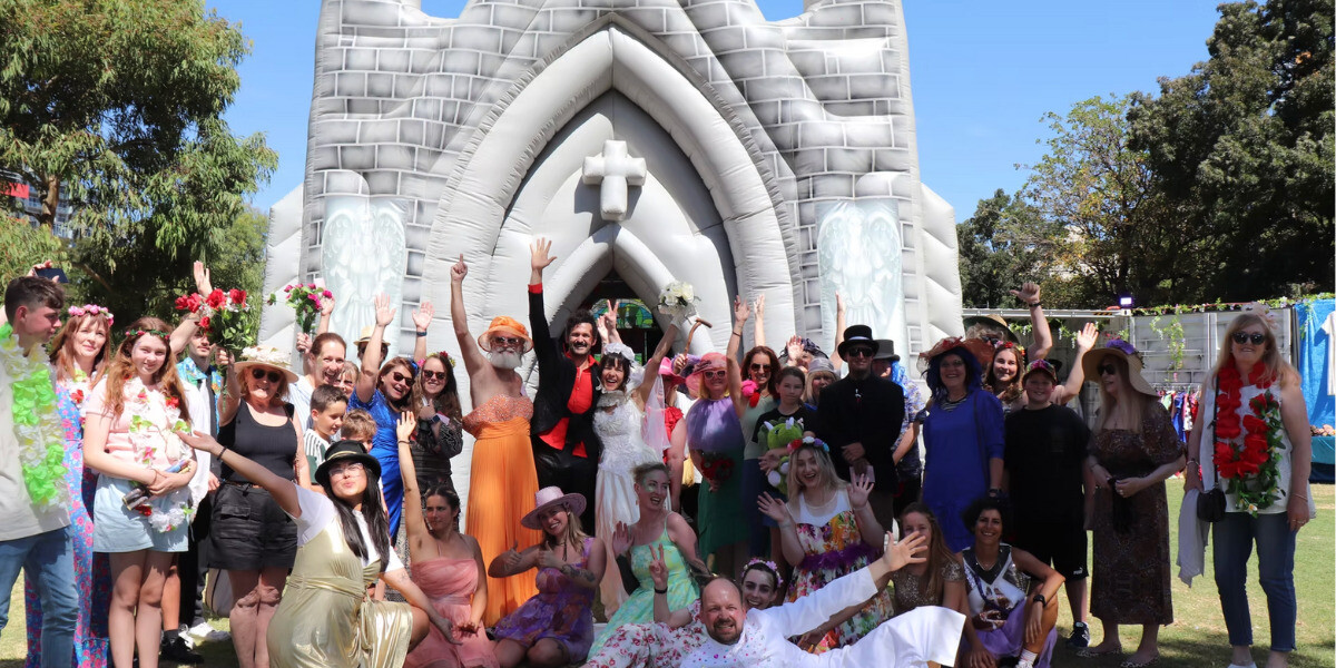 The Inflatable Church, supported by the City of Perth