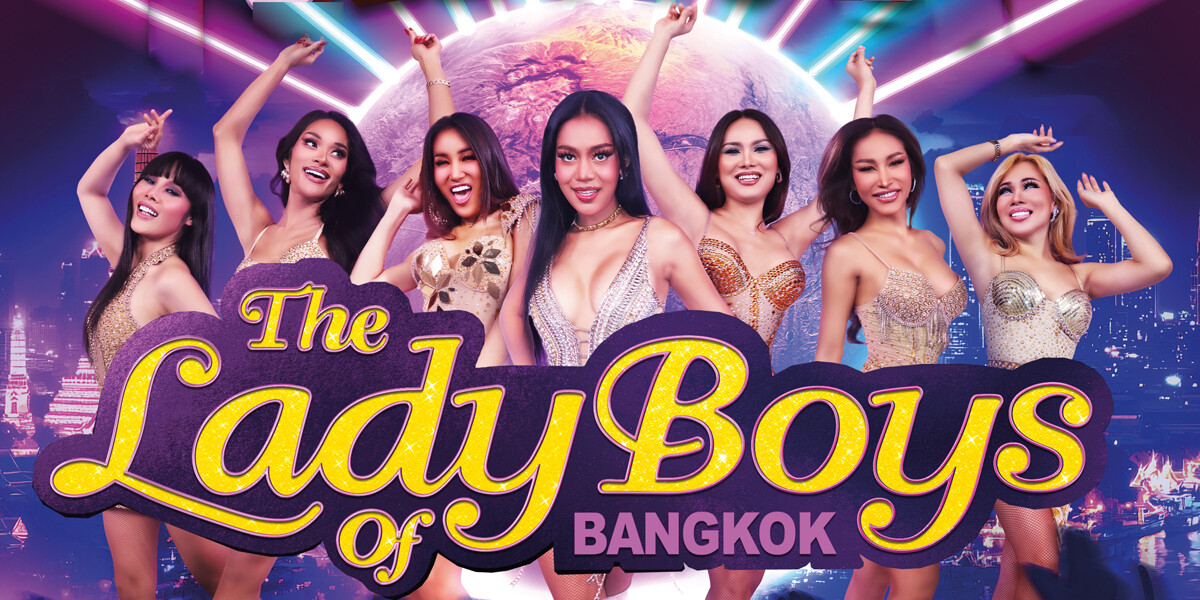 The Lady Boys of Bangkok–group of women in sequin costumes